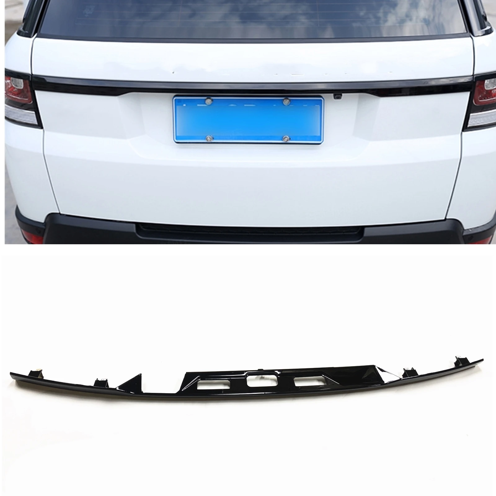 

Rear Door Trunk Lid Strip Car Tail Gate Splitter Trim Cover Spoiler Lip For Land Rover Range Rover Sport 2014-2021 L494