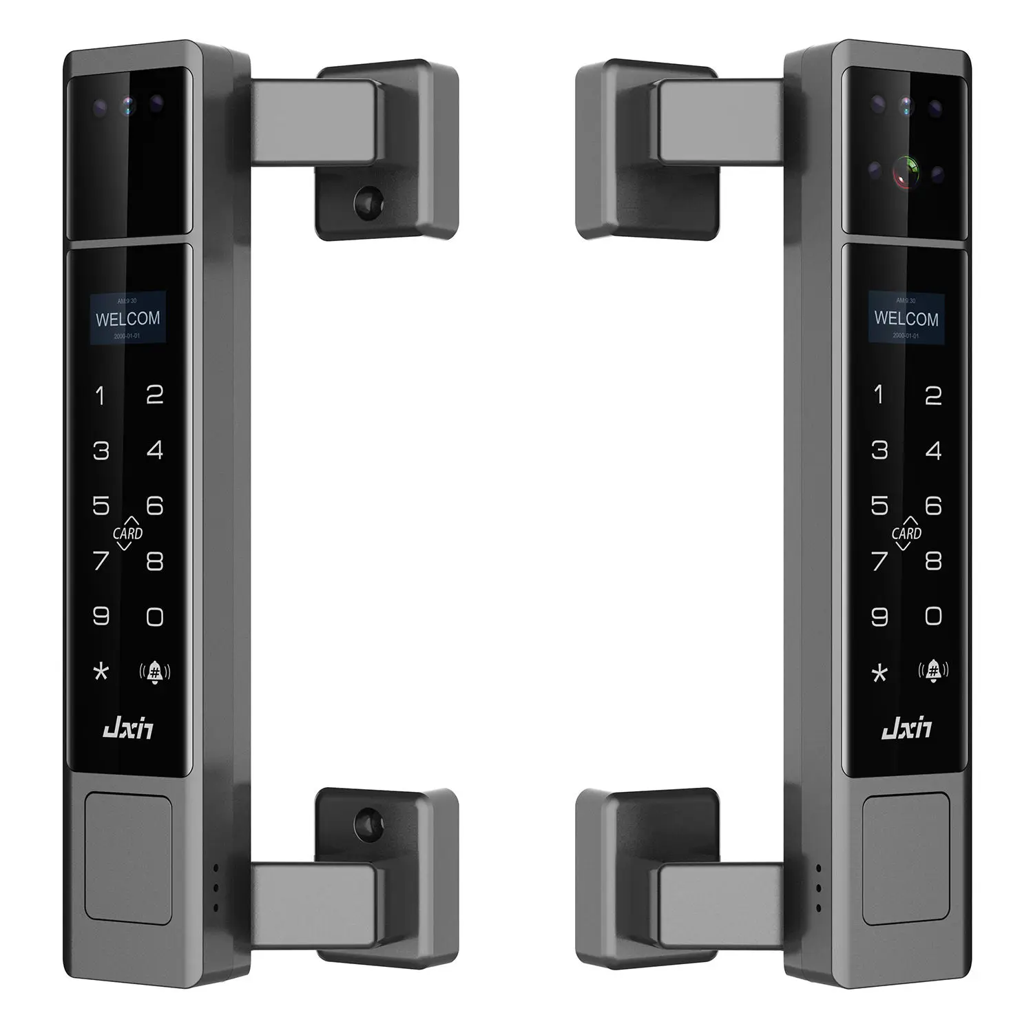 IP68 Waterproof Outdoor Smart Door Lock 3D Face Video Intercom With Tuya Wi-Fi Memory Card Support For Wood Steel Glass Doors