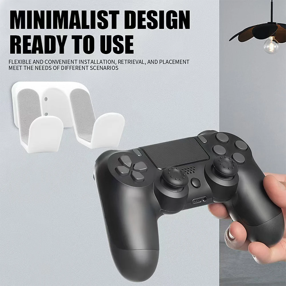 Universeller Kopfhörerständer, selbstklebender Kunststoff-Wandhalter, Headset-Halterung unter dem Schreibtisch, Unterstützung für Gaming-Kopfhörerhalterung – Detail 5