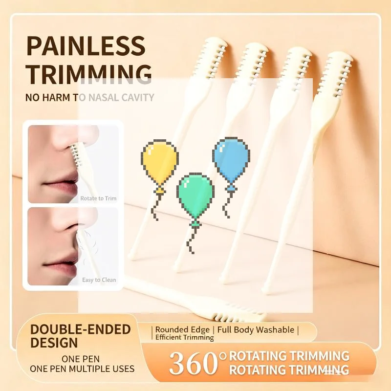 3/5/10Pcs Nose Hair Remover 360 Rotating Nasal Clippers Nose Hair Trimmer for Women Men Manual Nose Hair Trimme