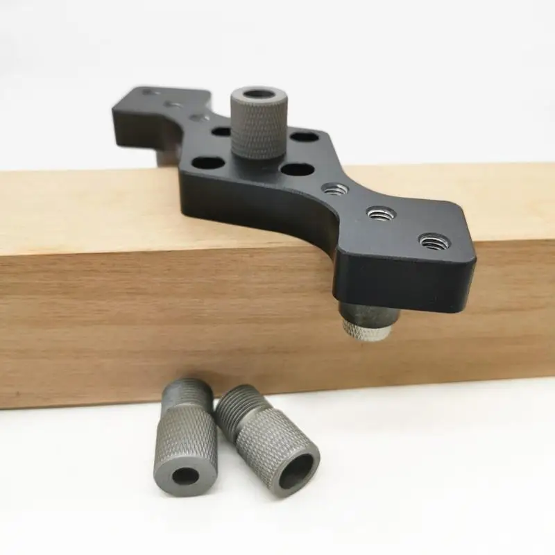 1Pc Vertical Pocket Hole Jig 3 Hole Drill Bit Guide for Woodworking Dowel Self Centering 6mm 8mm 10mm