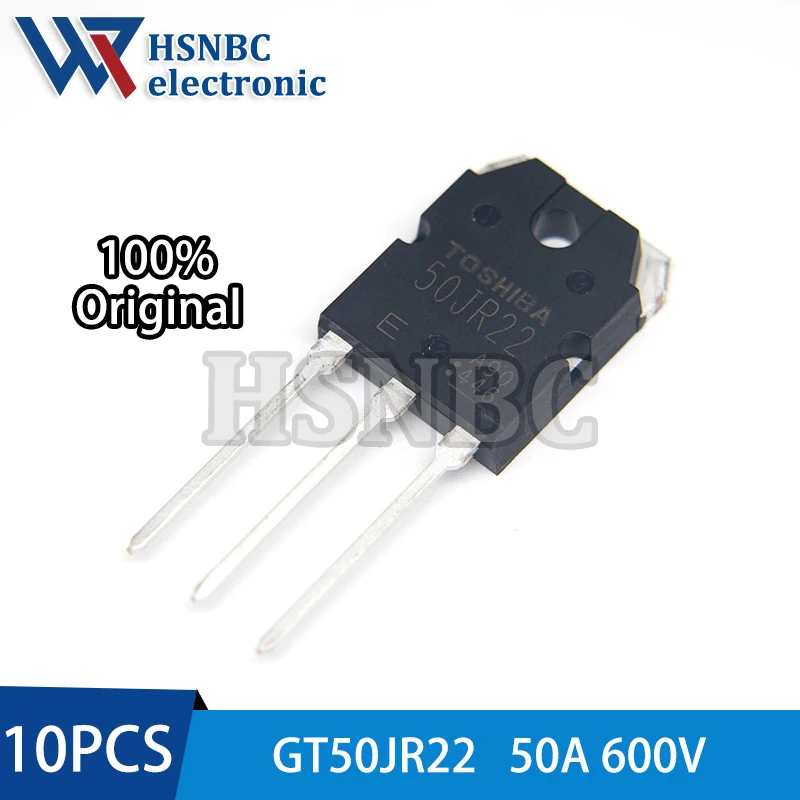 10PCS GT50JR22 50JR22 TO-3P 50A 600V Silicon N-Channel IGBT Power Transistor 100% New Original