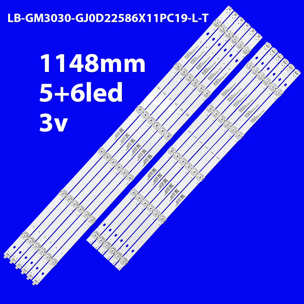 Светодиодная лента для подсветки телевизора Phi lips 58 дюймов LB-GM3030-GJ0D22586X11PC19-L-T 58PUS7805/12 58PUS7855/12 58PUF7695/T3 58PUS7304