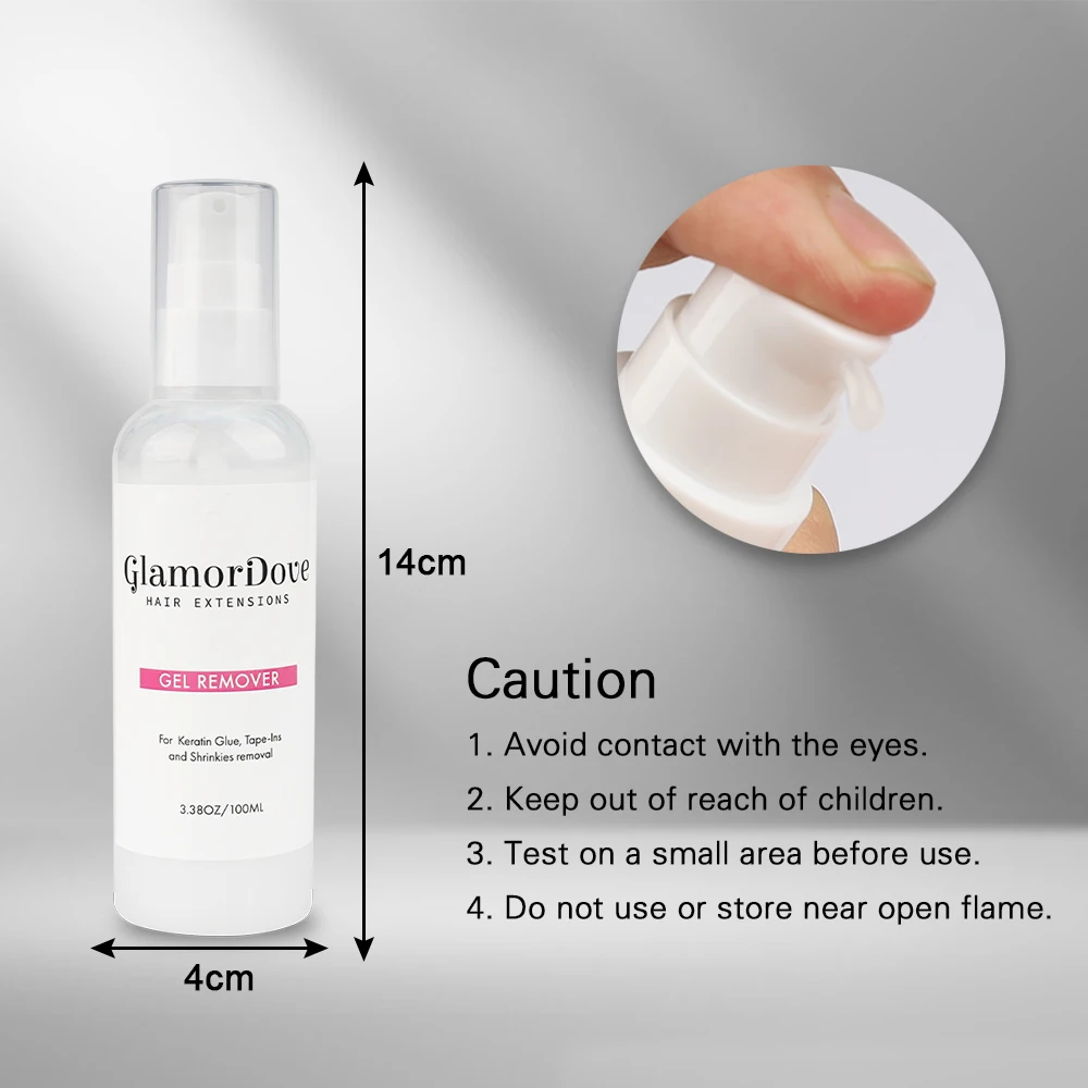 Glamordove 100Ml Smelt Gel Verwijderaar Binding Gel Verwijderaar Voor Kant Pruik Plakband Remover Hair Extensions Salon Tool