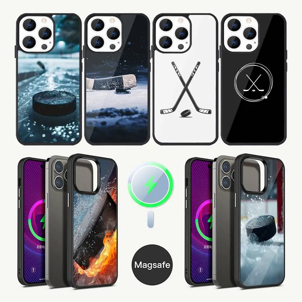 

Ice Hockey Rink Puck Phone Case For iPhone 17,16,15,14,13,12,11,Plus,Pro,Max Mini Magsafe Magnetic Wireless Charging