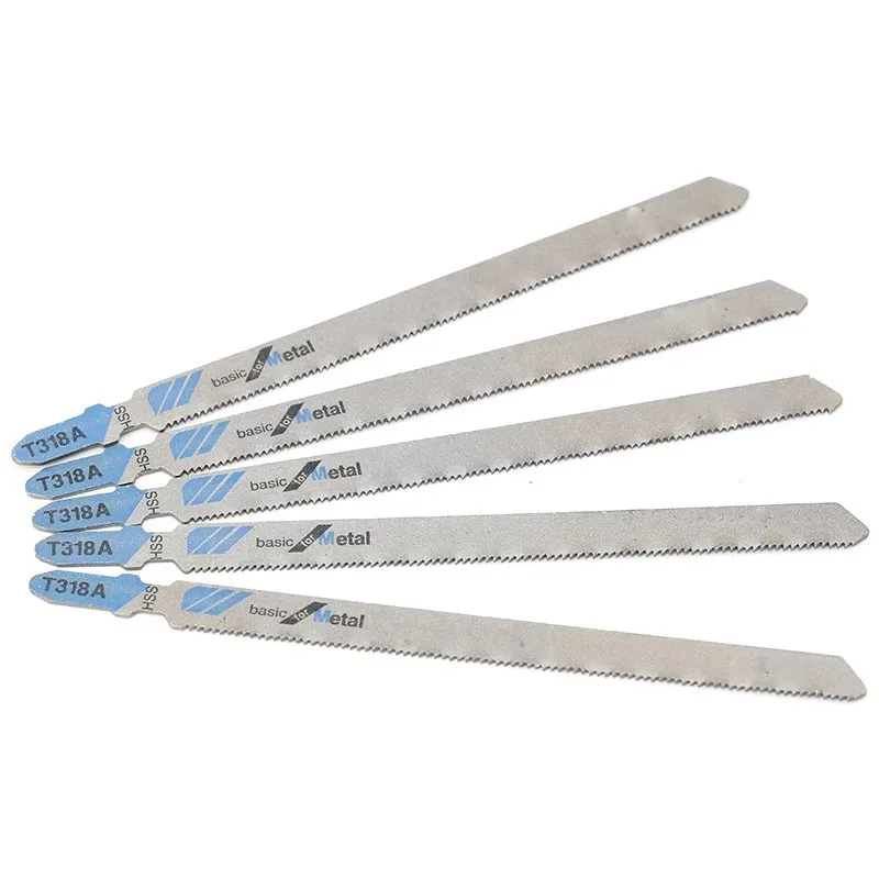 5Pcs T318A 132mm HCS Jigsaw Blades Woodworking Blades Hand Tool For Wood PVC Fibreboard Fast Cutting Tools