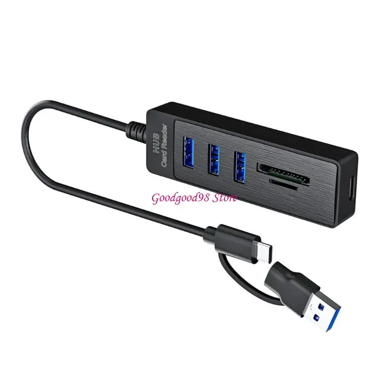 Fast Speed USB Hubs 5Gbps Data Transfer SDTF Card Reader USB3.0 USB2.0 Port For PC Phone Tablets 