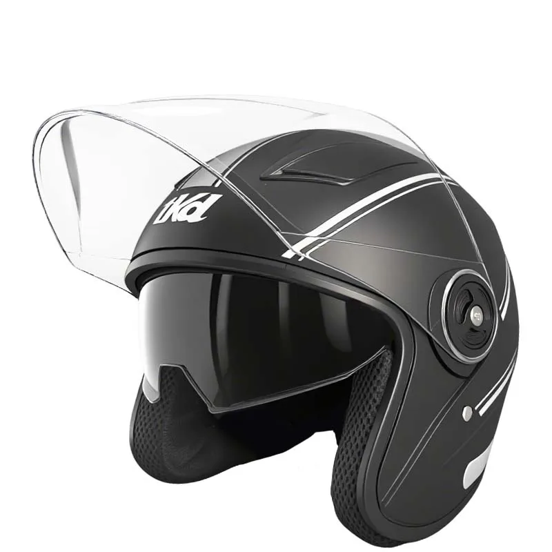 

Винтажный мотоциклетный шлем, мужской и женский защитный шлем для электрического велосипеда в стиле 4/3, всесезонный