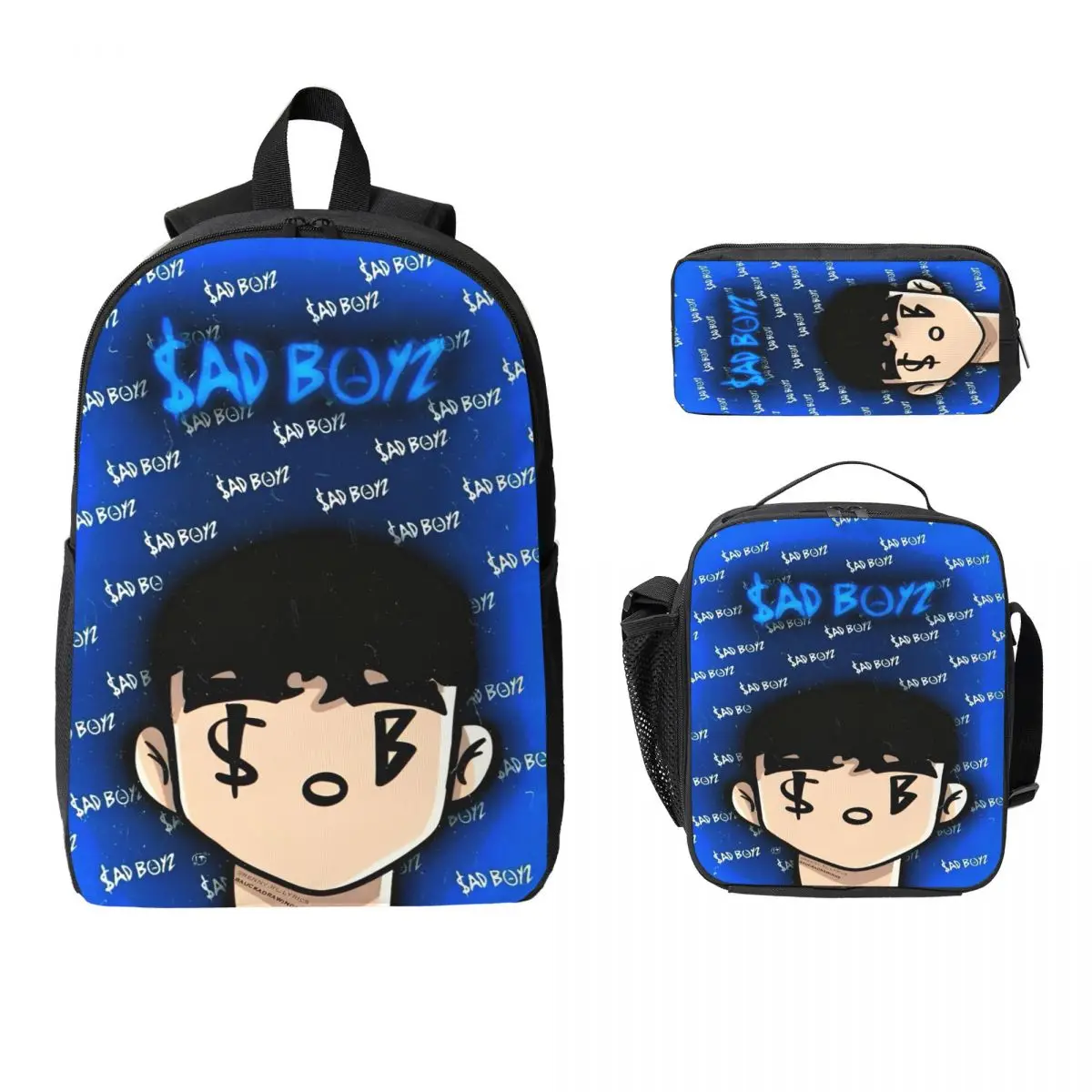 

SAD BOYZ JUNIOR H Tour Детский рюкзак Ланч-бокс Пеналы для мальчиков и девочек Рюкзаки Легкая школьная сумка Набор книг