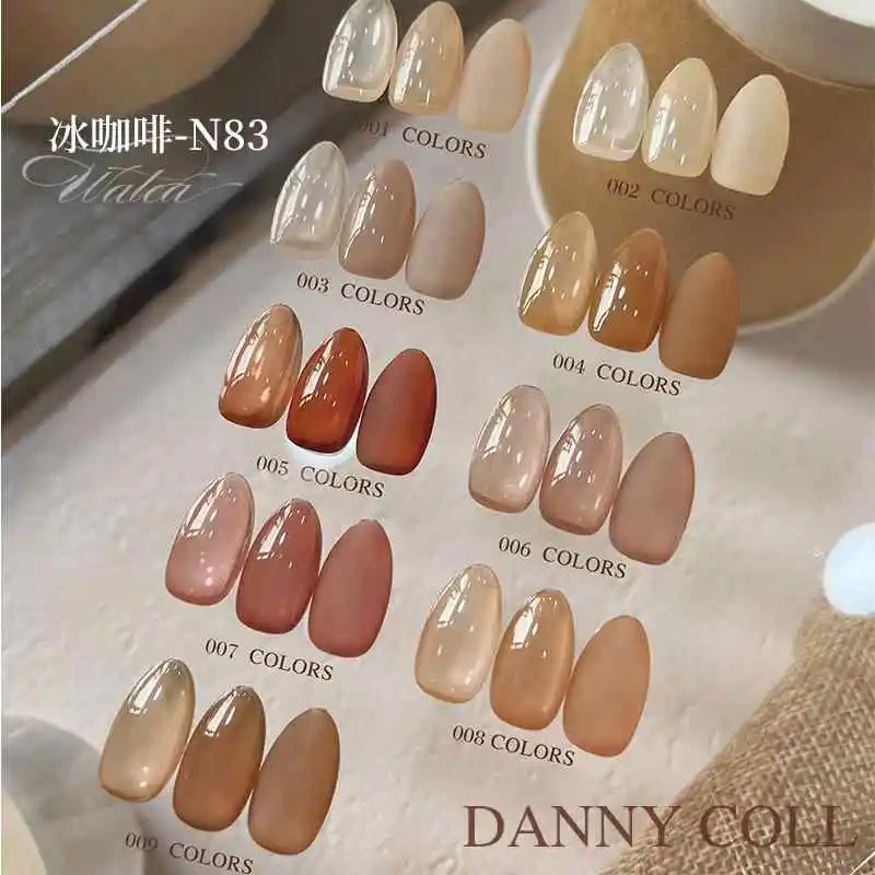 Danny coll 9-kolorowy zestaw żelu do paznokci Salon paznokci Przezroczysty kolor Nietoksyczny żel UV 2024 Nowa gorąca sprzedaż Modny zestaw do zdobienia paznokci Hurtownia
