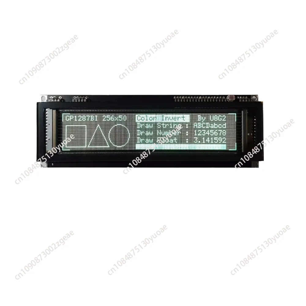 VFD Fluorescent Display 6.1 Inches VFD256x50 GP1287 Fluorescent Graphic Dot Matrix Display Module