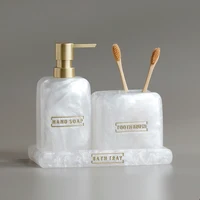 Pearly Transparent Bathroom Accessories Set 3