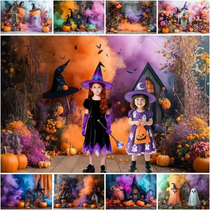 Halloween-Hintergründe, Fledermaus, Kürbis, Abendhaus, Kindergeburtstag, Party-Dekoration, Süßes oder Saures, Fotografie, Kinder-Festival-Hintergründe