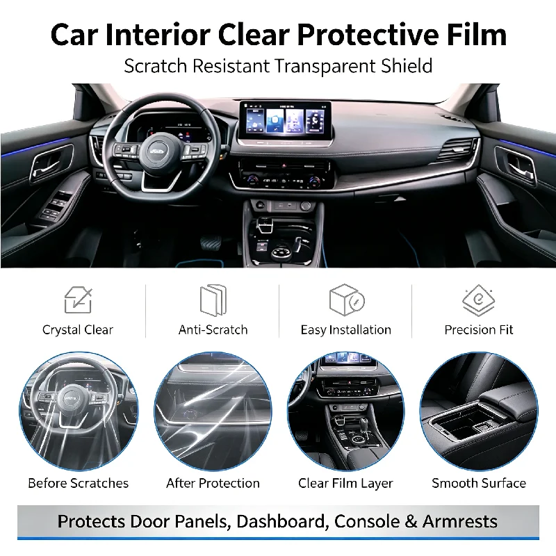 For Nissan X-Trail interior center console protection film car decoration accessories automotive supplies collection