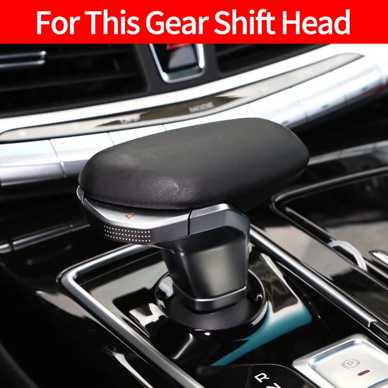 

car center console gear shift head knob cover trim alcantara suede f For Geely Tugella Xingyue FY11 Coolray sx11 GC9 accessories