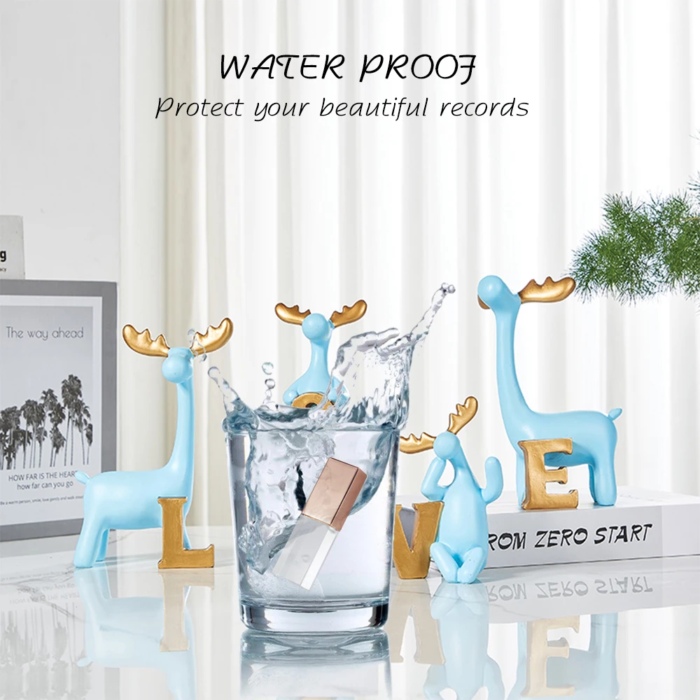 USB 3.0 Новый бесплатный индивидуальный логотип Кристаллический флэш-накопитель с подарочной коробкой Pendrive 16 ГБ Memory Stick Pen Drives 32 ГБ 64 ГБ Свадебные подарки