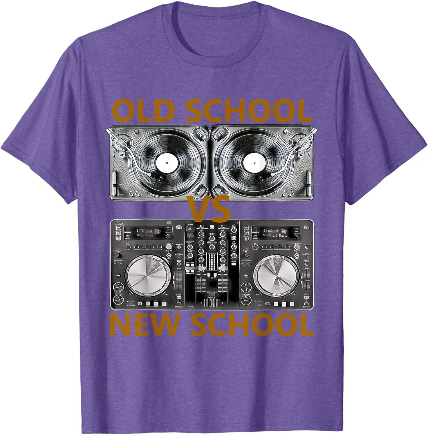 Old School DJ VS New School DJ T-Shirt, House/Dance Music
