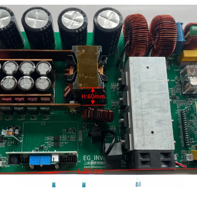 The 67.2V/58.8v bidirectional inverter is based on EG1615+EG8026.