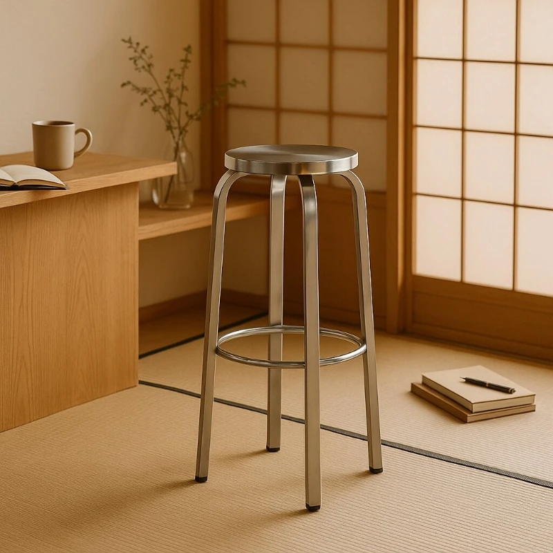 

Modern Industrial Iron Art Kitchen Bar Chair Nordic Style Web Celebrity Simple Counter Stool for Home Decor