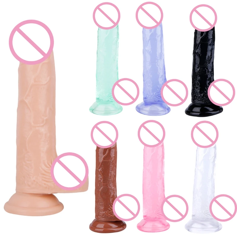 Waterproof Realistic Dildo with Suction Cup Adult Masturbating Plug Butt Pleasure Sex for Lesbian Couples Drop Shipping