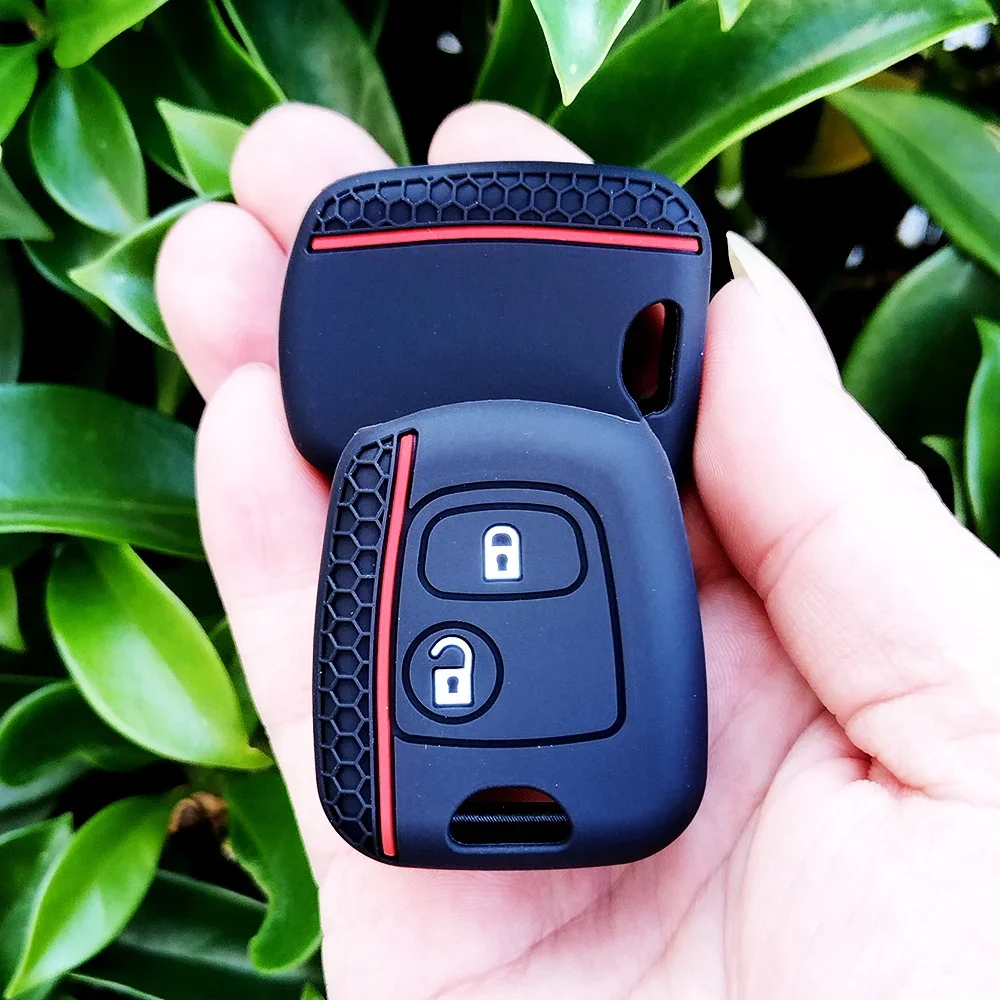

For Citroen C1 C4 for Peugeot 106 107 206 207 306 307 406 407 Auto Shell Fob Protector Car Remote Key Case Cover Accessories