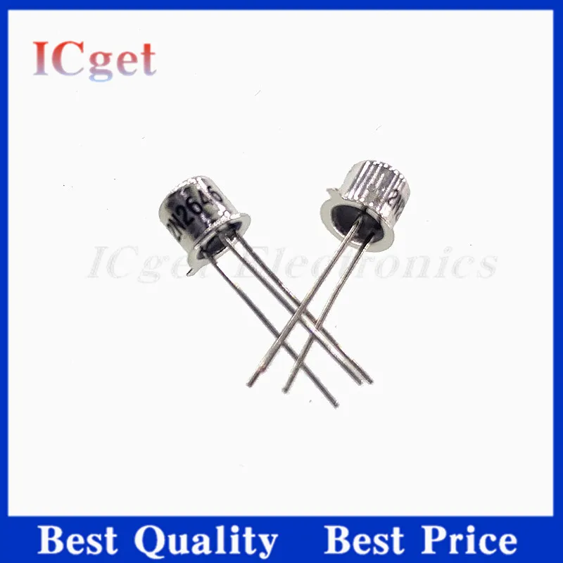 5Pcs 2N1711 2N2646 2N2219A 2N2905A 2N2222A Gold sealed transistor package TO-18