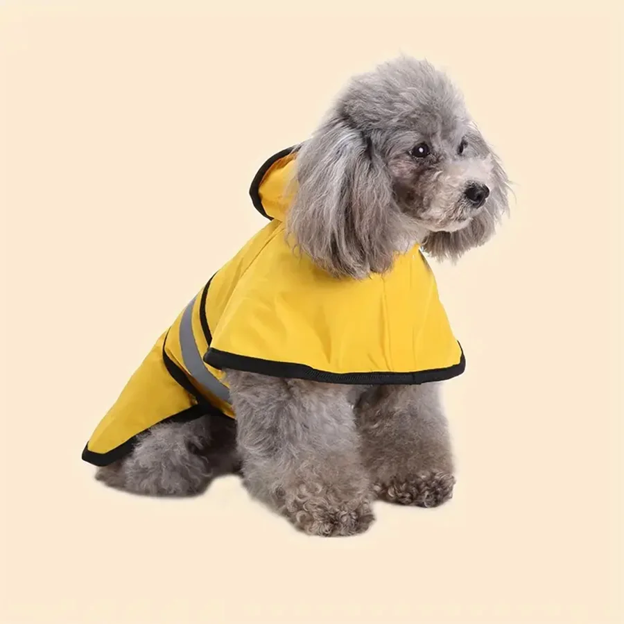 Adjustable Waterproof & Windproof Dog Raincoat, Pet Comfort