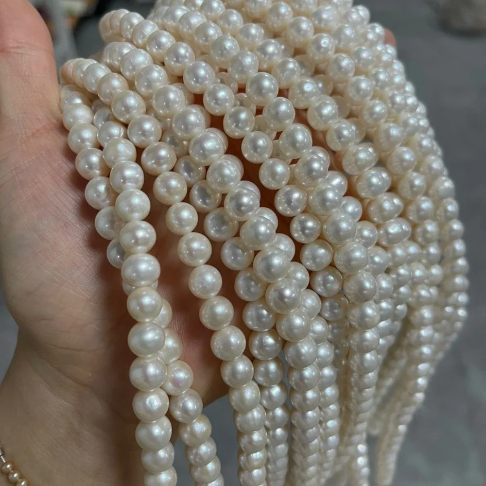 AAAA Natural Freshwater Non nuclear Pearl Beads Round Loose Beaded For Jewelry Making DIY Bracelet Necklace Accessories
