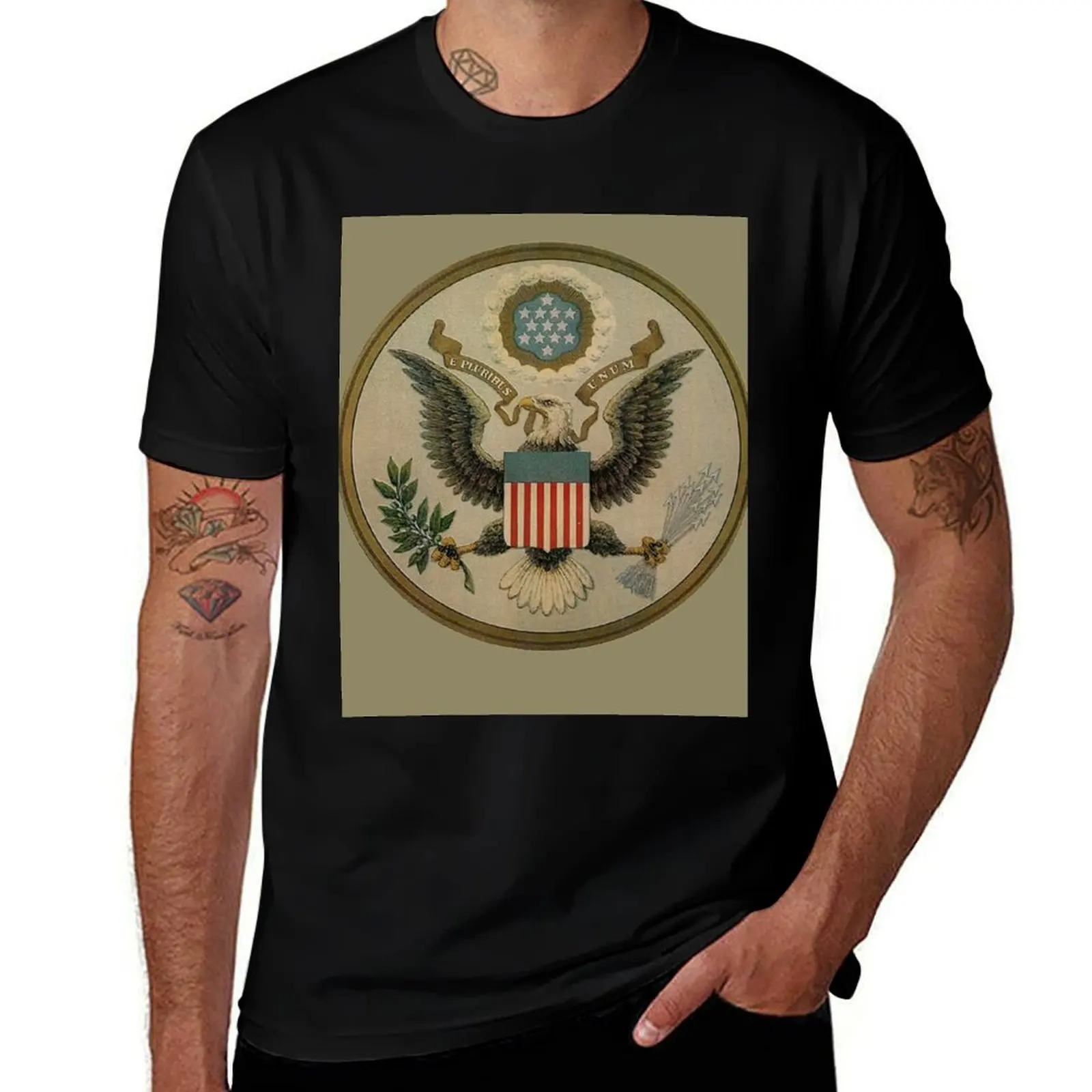 

Great Seal of the United States 1885 design T-Shirt funny t shirts cotton cotton t shirts high quality T-shirt