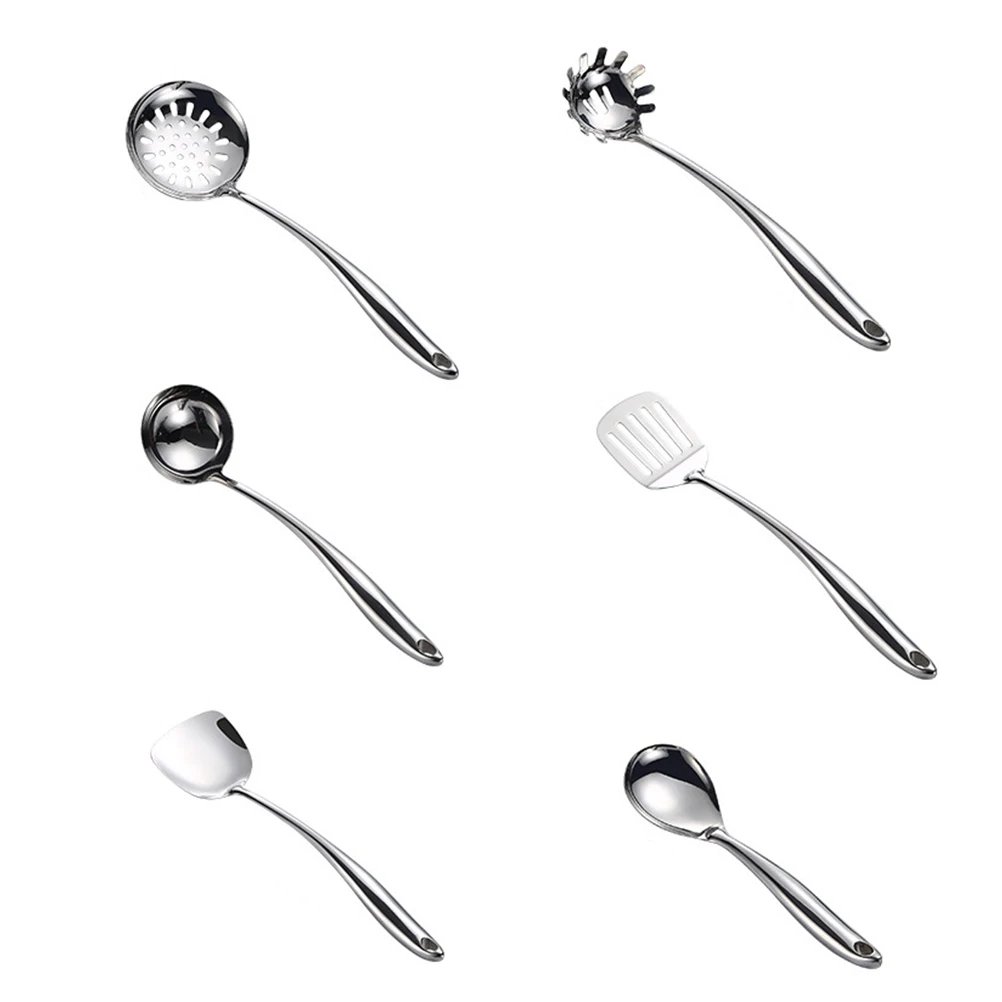 

304 Stainless Steel Kitchen Utensils Heat Resistant Non Stick Cookware Set Gadgets Baking Pastry Tools Easy Cleaning