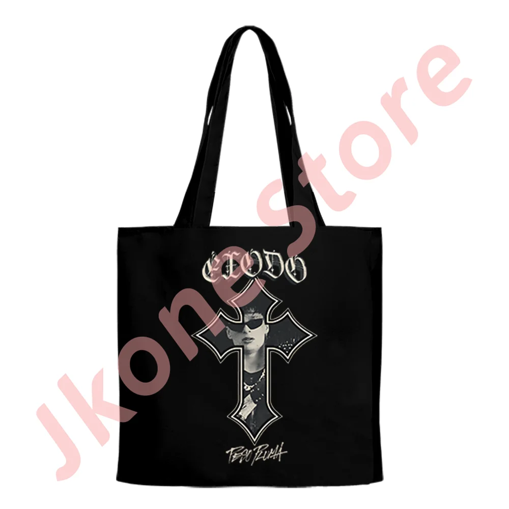 Peso Pluma Exodo Cross Merch Canvas Bag 2024 Tour Tote Unisex Fashion Casual HipHop Style Shoulder Bags