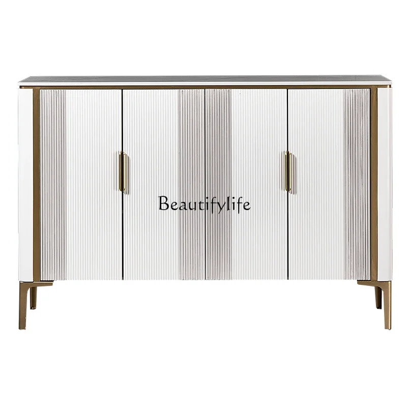

ls 51Light luxury entrance shoe cabinet marble foyer wall locker