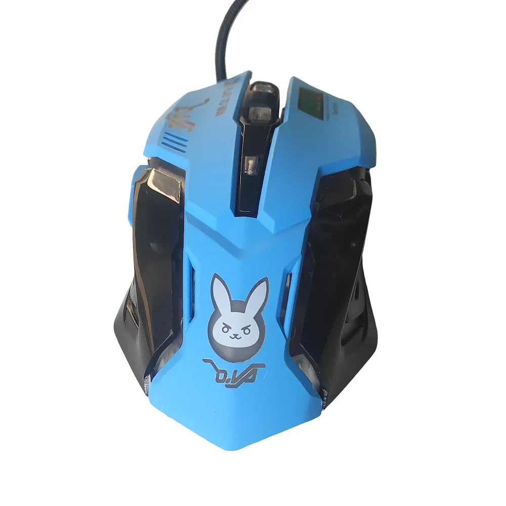 CARPBABA CBdVMO161 Jogo Mouse Rosa Azul Rabit Com Fio Cabo USB Gaming Computer Mouse Ajustável DPI Ergonômico Para Laptop PC