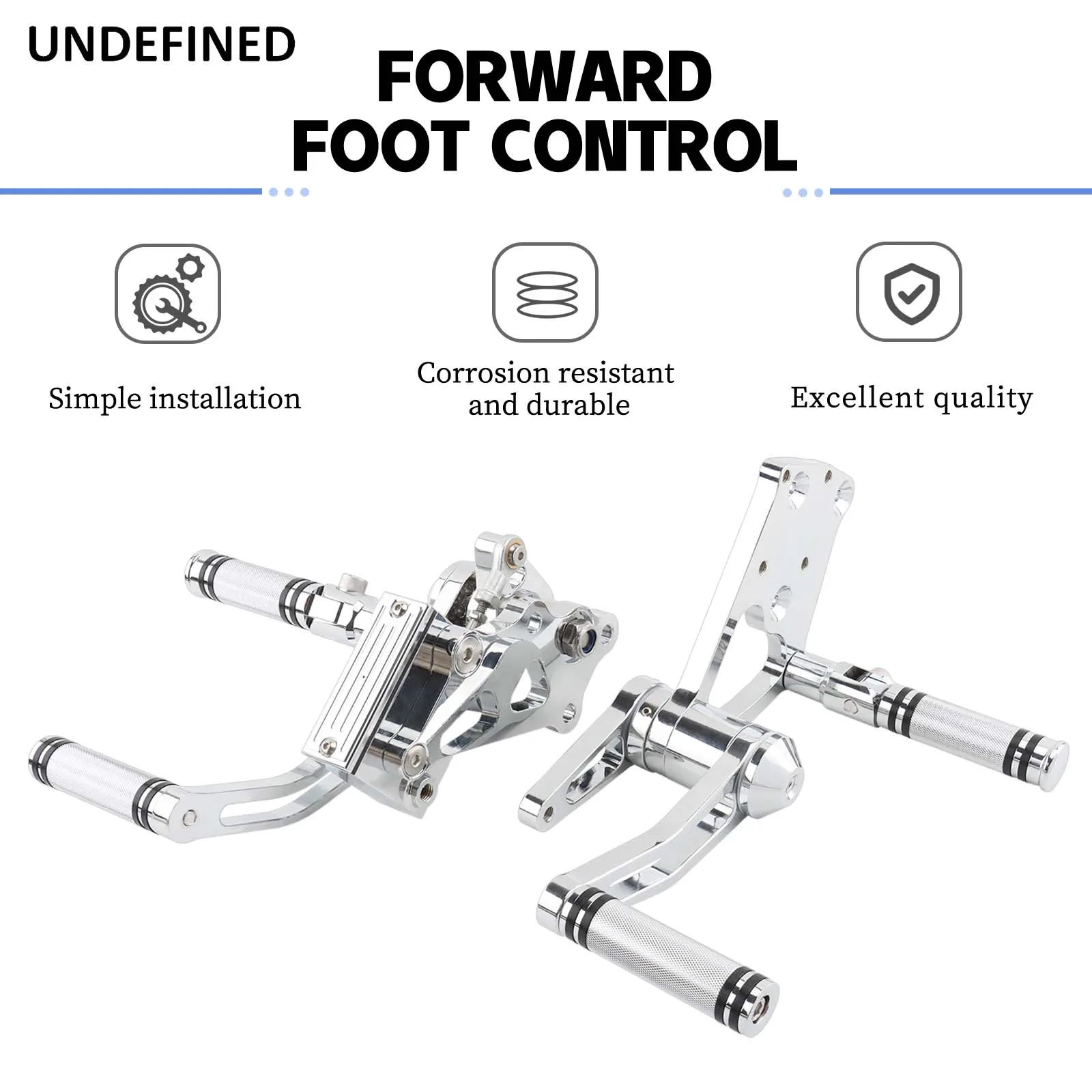 Motorcycle Billet Aluminum Forward Controls Foot Pegs Kit For Harley Softail  Fat Boy Night Train Breakout Cross Bones 2000-2017