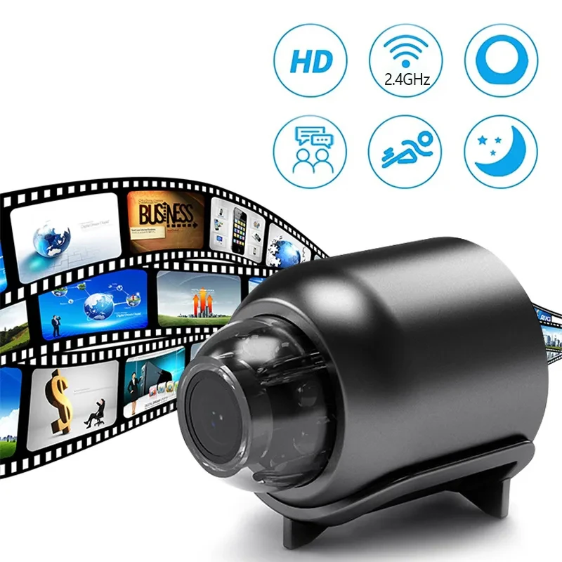 New X5 Mini Camera 1080P Night Vision Wireless Surveillance Wireless 2.4G WiFi Portable Smart Detection Security Cam