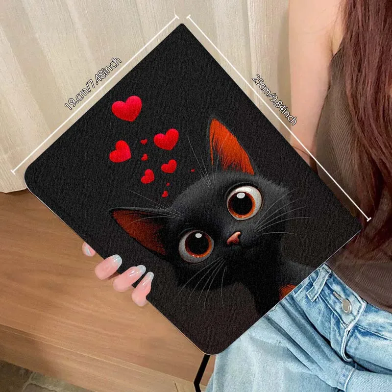 

Creative Cute Black Cat Pattern For Vivo Pad SE 11 5 3 2 Pro 12.3 13 12.1 11.5 Air IQOOPad Silk Pattern Tablet Case
