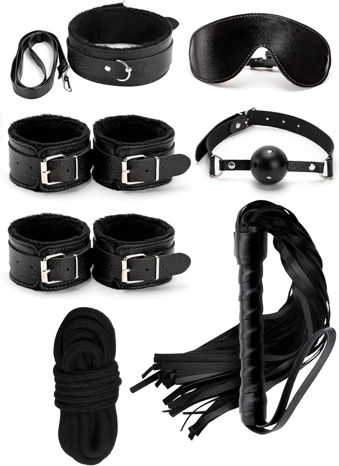 

Sex Bondage Restraints BDSM Kit Cosplay Shibari Kit BSDM Restraint Sets BSDM Kit Sex Rope and Handcuffs Bondage Kit Bedroom