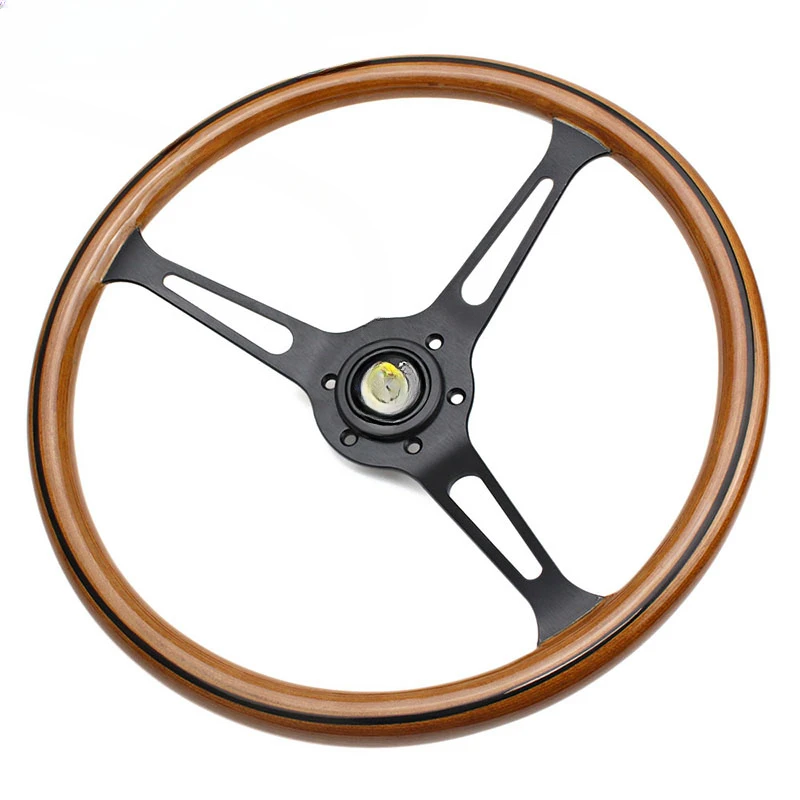 Suitable for Ancient Peach Wood Steering Wheel Modification 15-Inch Old Pu Mulberry Travel Jetta Big Dipper Mini Peach