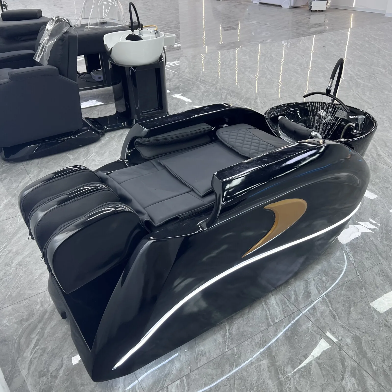 

Hair Salon Shop Automatic Massage Shampoo Bed Hair Wash Beds Massage Table Barber Shop Furniture for High End Salon Services