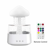 450ML USB Rain Cloud Water Drops Air Humidifier Essential Oil Aroma Diffuser Portable Ultrasonic Mist Maker For Bedroom Car Home