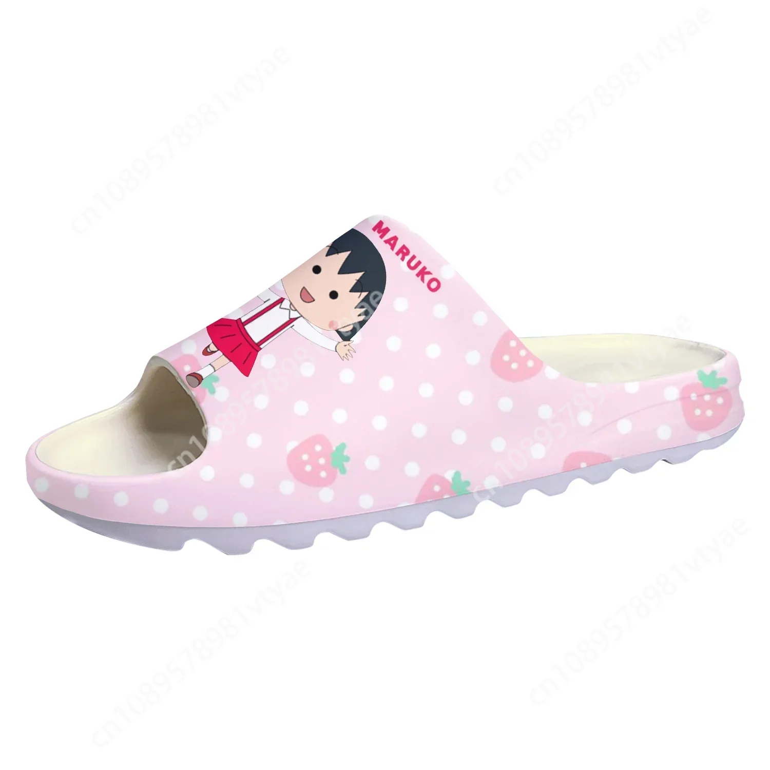 Chibi Maruko Soft Sole Sllipers Mens Womens Teenager Home Clogs Japanese Anime Step In Water Shoes On Shit Customize Sandals