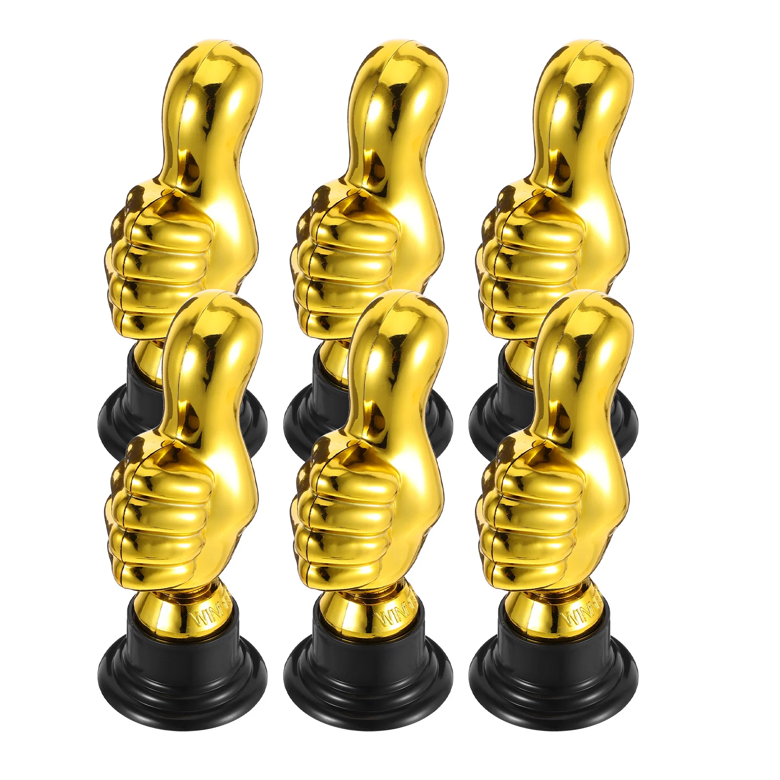 

6Pcs Honor Trophy Playful Lightweight Plastic Trophies for Adult Party Favors Motivational Prize Bulk Award