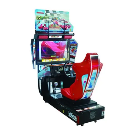 

32 Inch LCD Outrun Coin Operated Car Racing Arcade Simulator Video Game Machine|Race Car Arcade Game For Theme Park For Sale