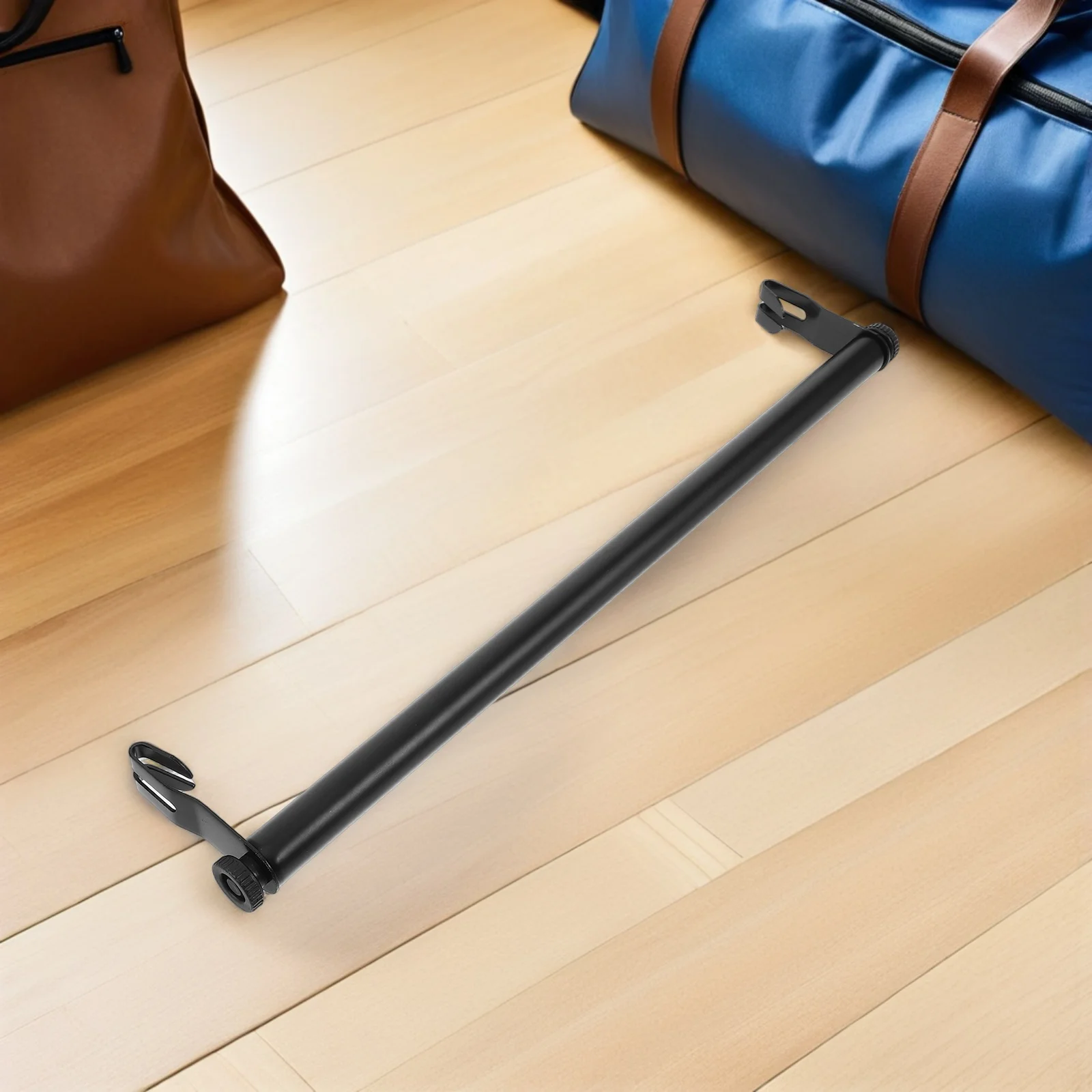 

Adjustable 60Cm Carbon Steel No-Drill Rail Heavy Duty Organizer Garment Rack Metal Clothing Rod For Wardrobe Storage