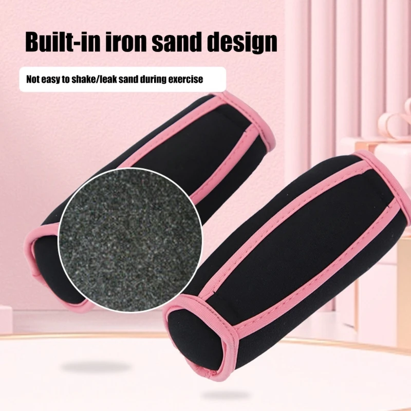 2 Stück Handgelenkstütze, Handgewichte, Unisex-Design, tragbar, weiche Hanteln, Gehgewichte zum Joggen, Laufen, Ausdauernd, 24BD
