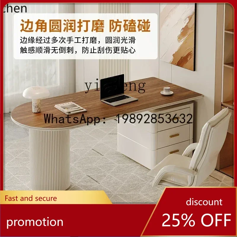YFY  rock slab desk household light luxury advanced sensor adult computer desk bedroom study table simple workbench