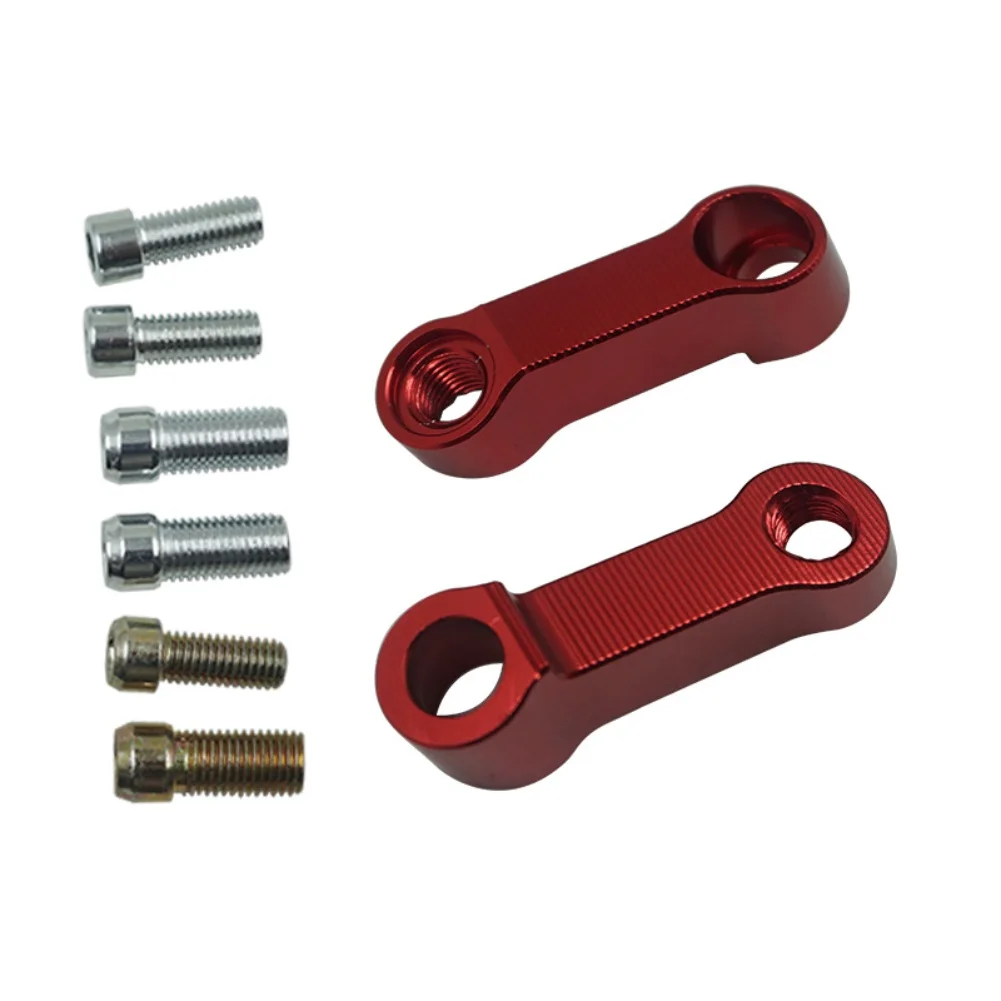 Motorcycle Rearview Mirror Extension Adapter Riser Spacers Aluminum Alloy Bracket for Accurate Mirror Positioning
