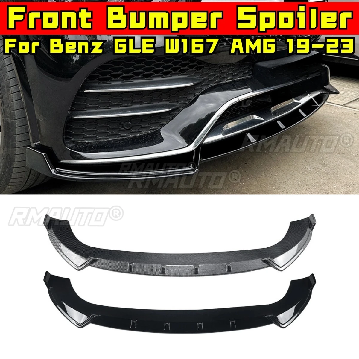 

Для Mercedes Benz GLE class W167 C167 AMG 2019-2023 автомобильный передний бампер, разделитель губ, диффузор, комплект кузова, защита бампера