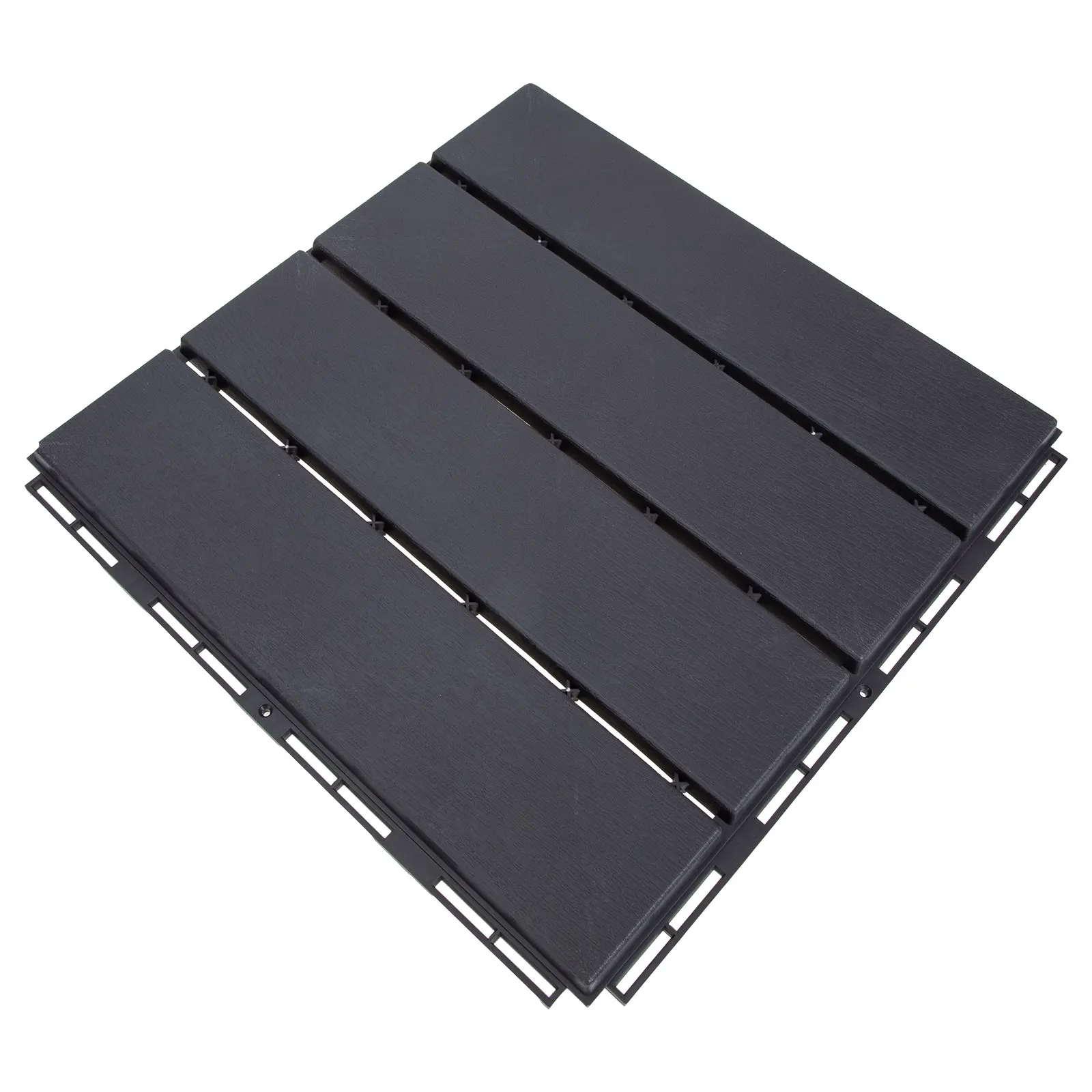 

Waterproof and Anti-corrosion Wood Flooring Interlocking Tiles Outdoor for Patio Stitching Deck Rubber