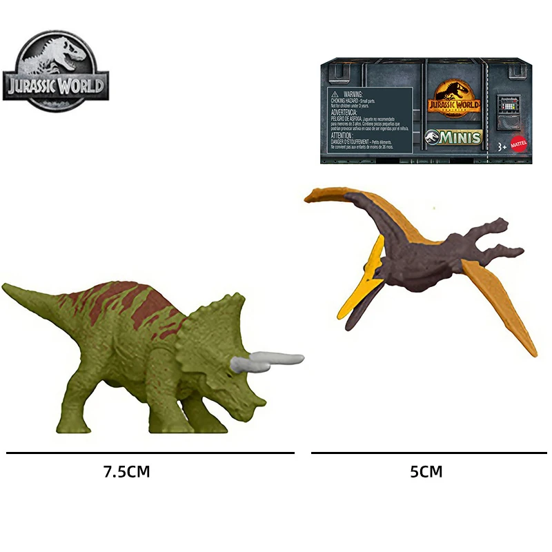 Original Jurassic World Domination Mini Dinosaur Model Anime Figure Tyrannosaurus Rex Boy Toys for Children Scytheosaurus Raptor